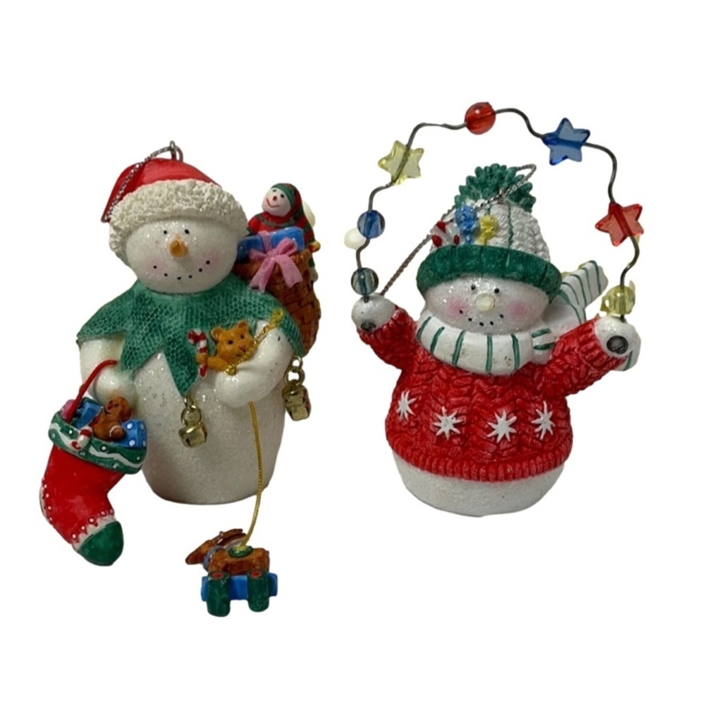 Snowman Ornaments lot of 2